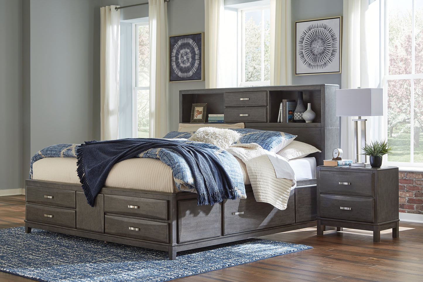 Caitbrook Storage Bed With 8 Drawers