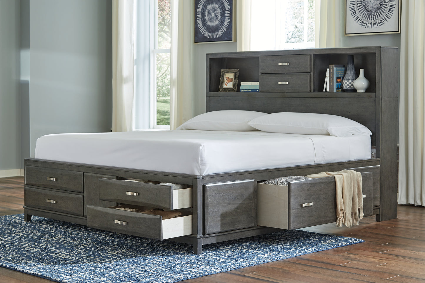 Caitbrook Storage Bed With 8 Drawers
