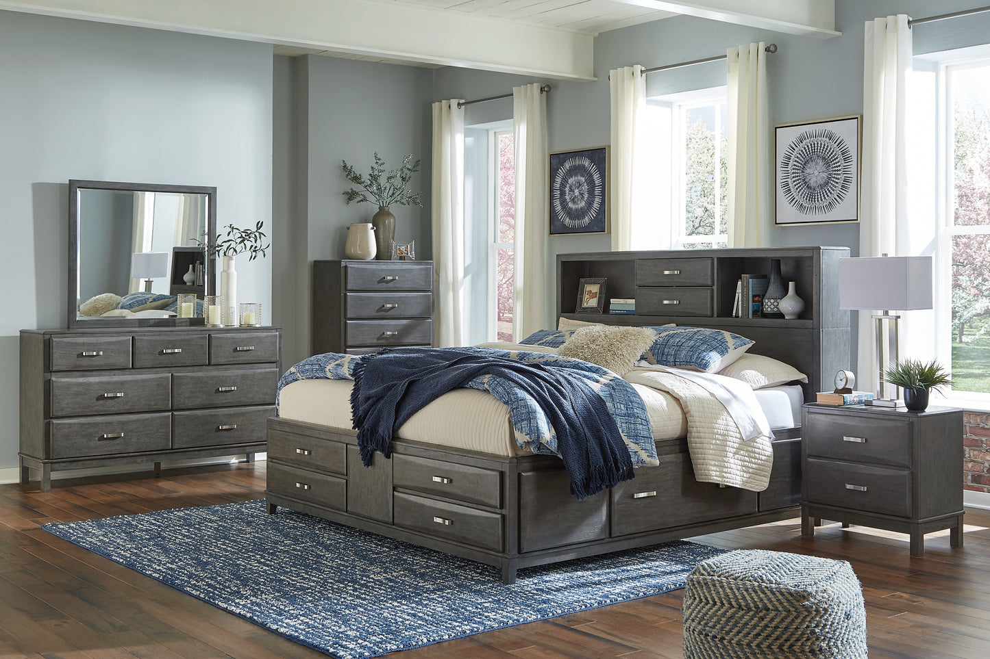 Caitbrook Storage Bed With 8 Drawers