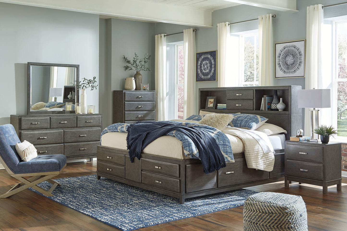 Caitbrook Storage Bed With 8 Drawers