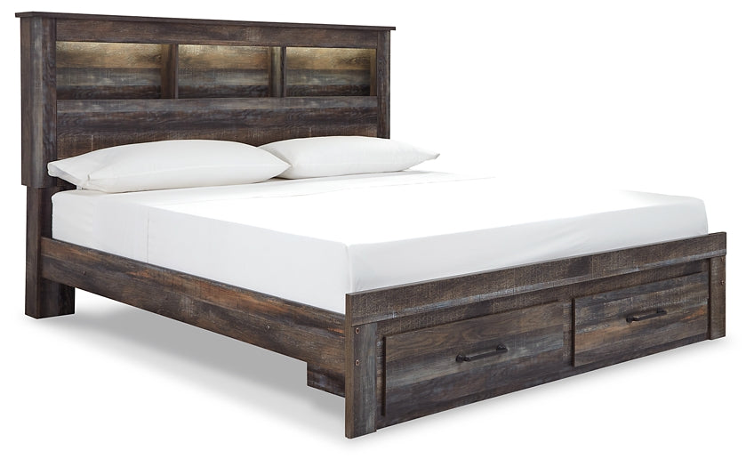 Drystan Bookcase Bed With 2 Storage Drawers