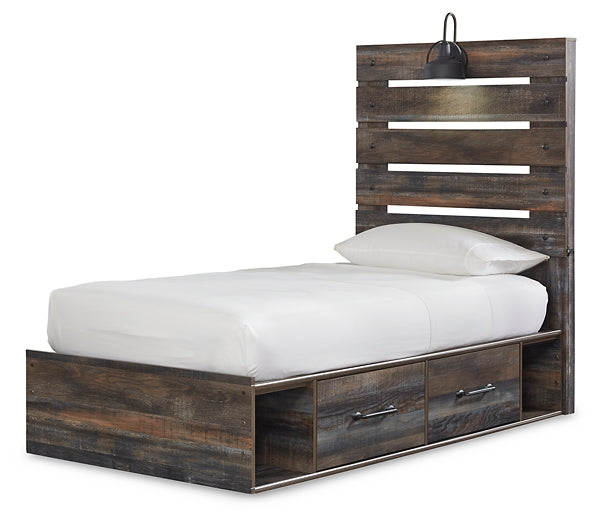 Drystan Panel Bed With 2 Storage Drawers