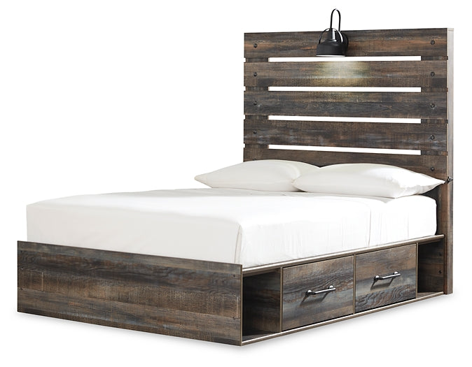 Drystan Panel Bed With 2 Storage Drawers