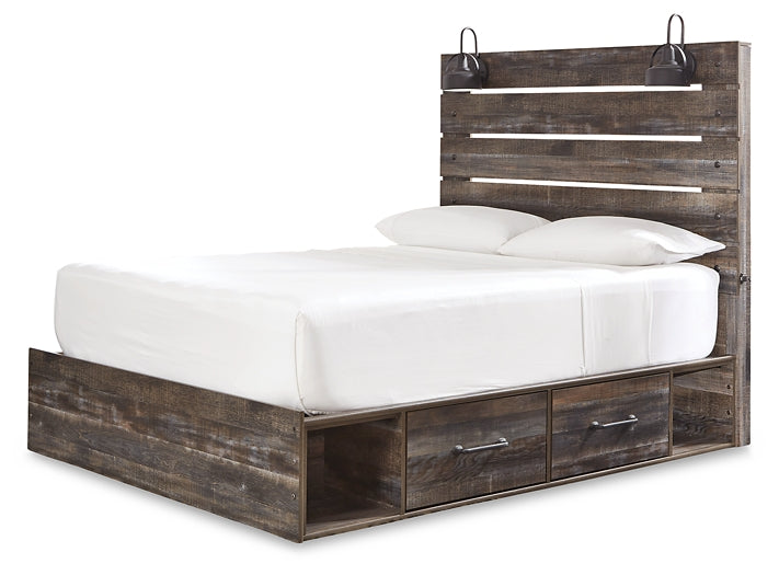Drystan Panel Bed With 2 Storage Drawers