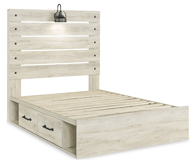 Cambeck Panel Bed With 4 Storage Drawers