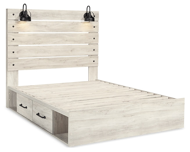 Cambeck Panel Bed With 2 Storage Drawers