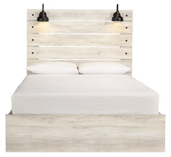Cambeck Panel Bed With 4 Storage Drawers