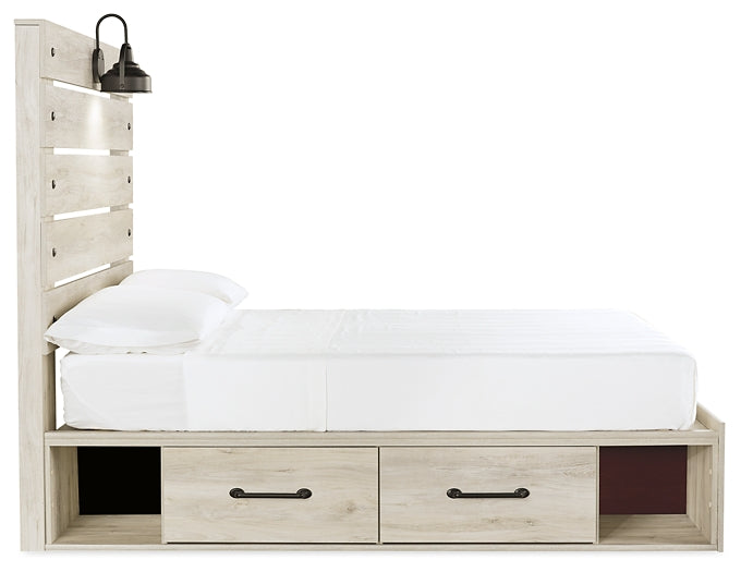 Cambeck Panel Bed With 2 Storage Drawers