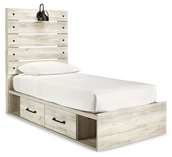 Cambeck Panel Bed With 4 Storage Drawers