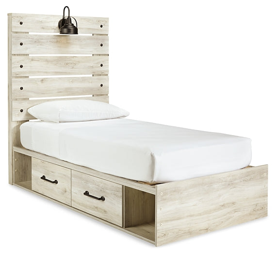 Cambeck Panel Bed With 2 Storage Drawers