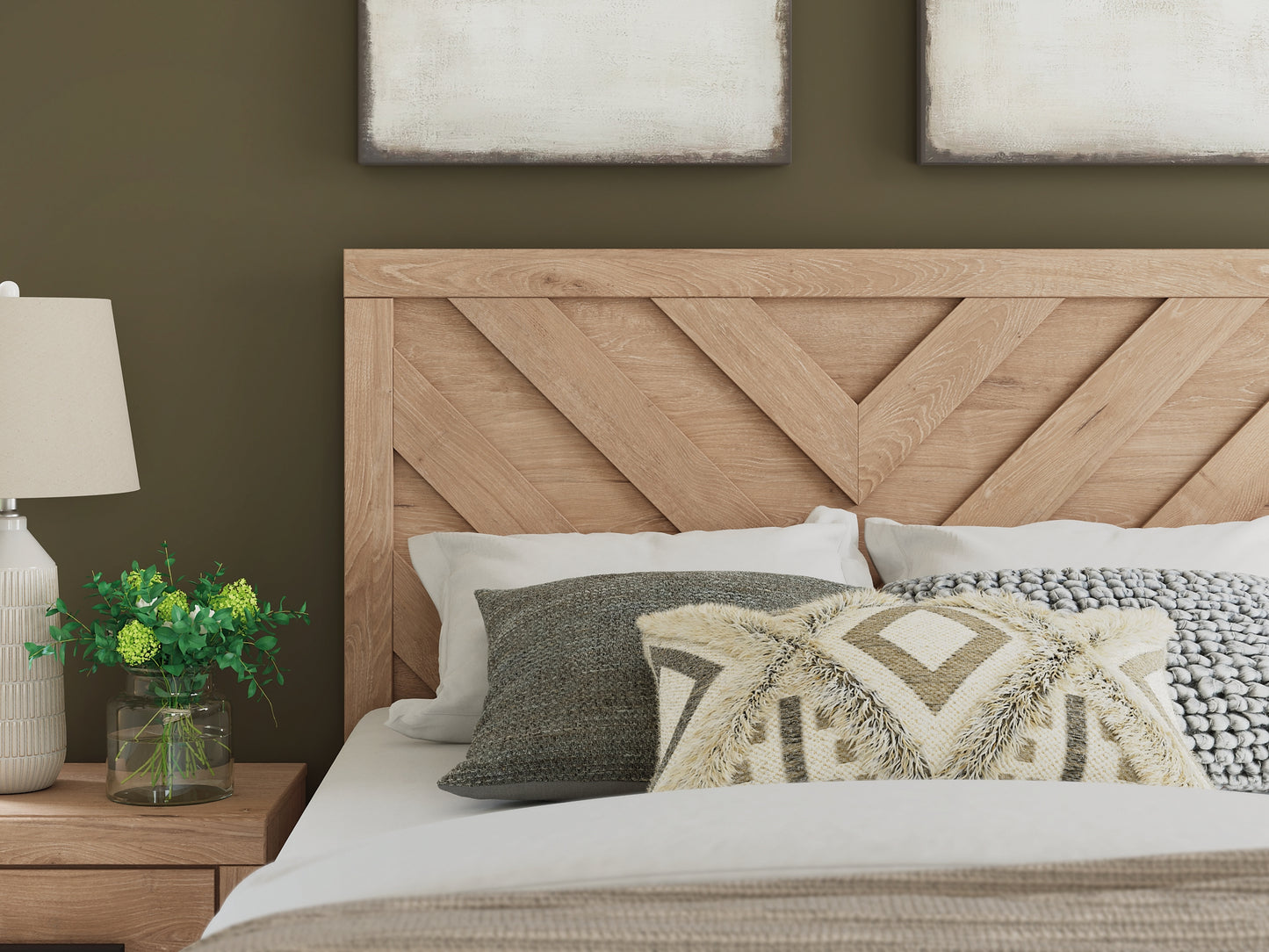 Sanginlane Panel Bed