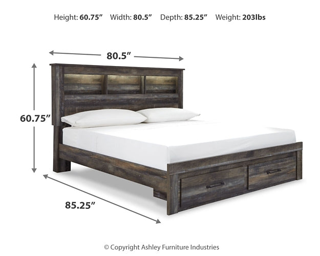 Drystan Bookcase Bed With 2 Storage Drawers