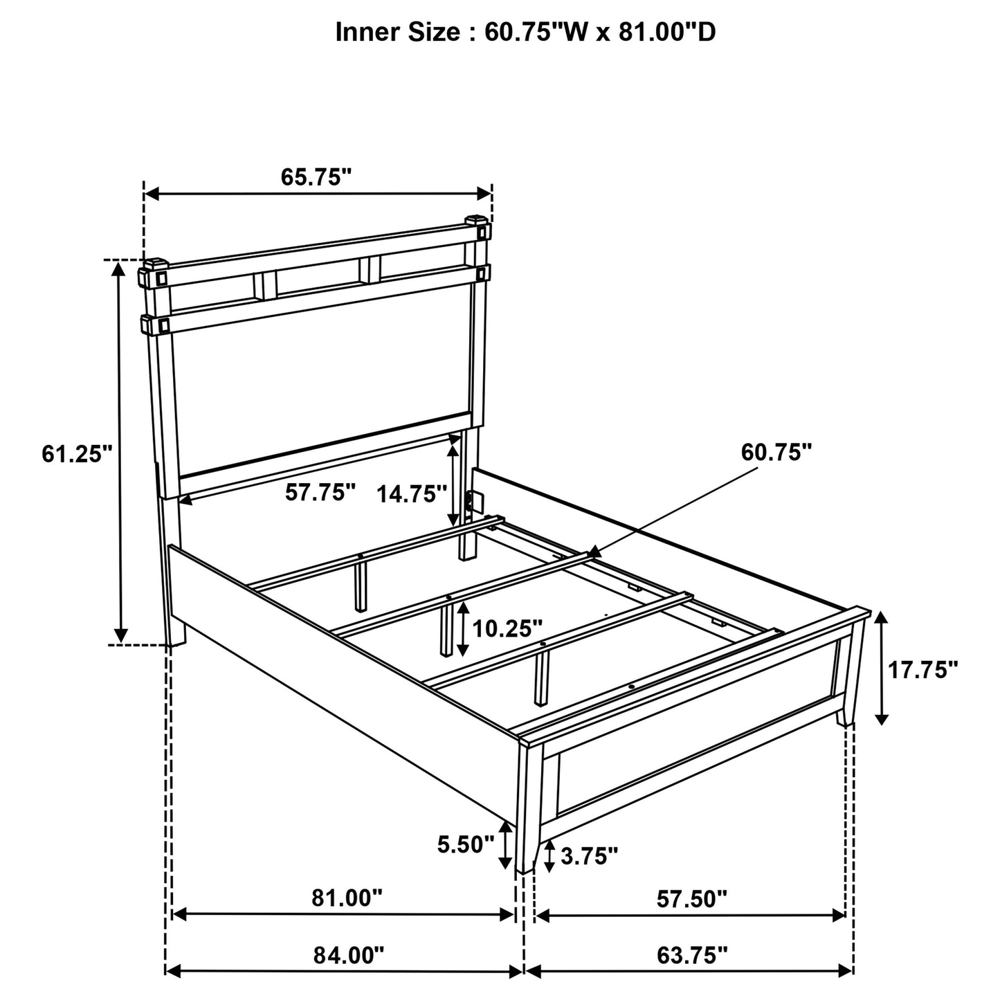 Hazlewood 59-inch Queen Panel Bed Vineyard Oak