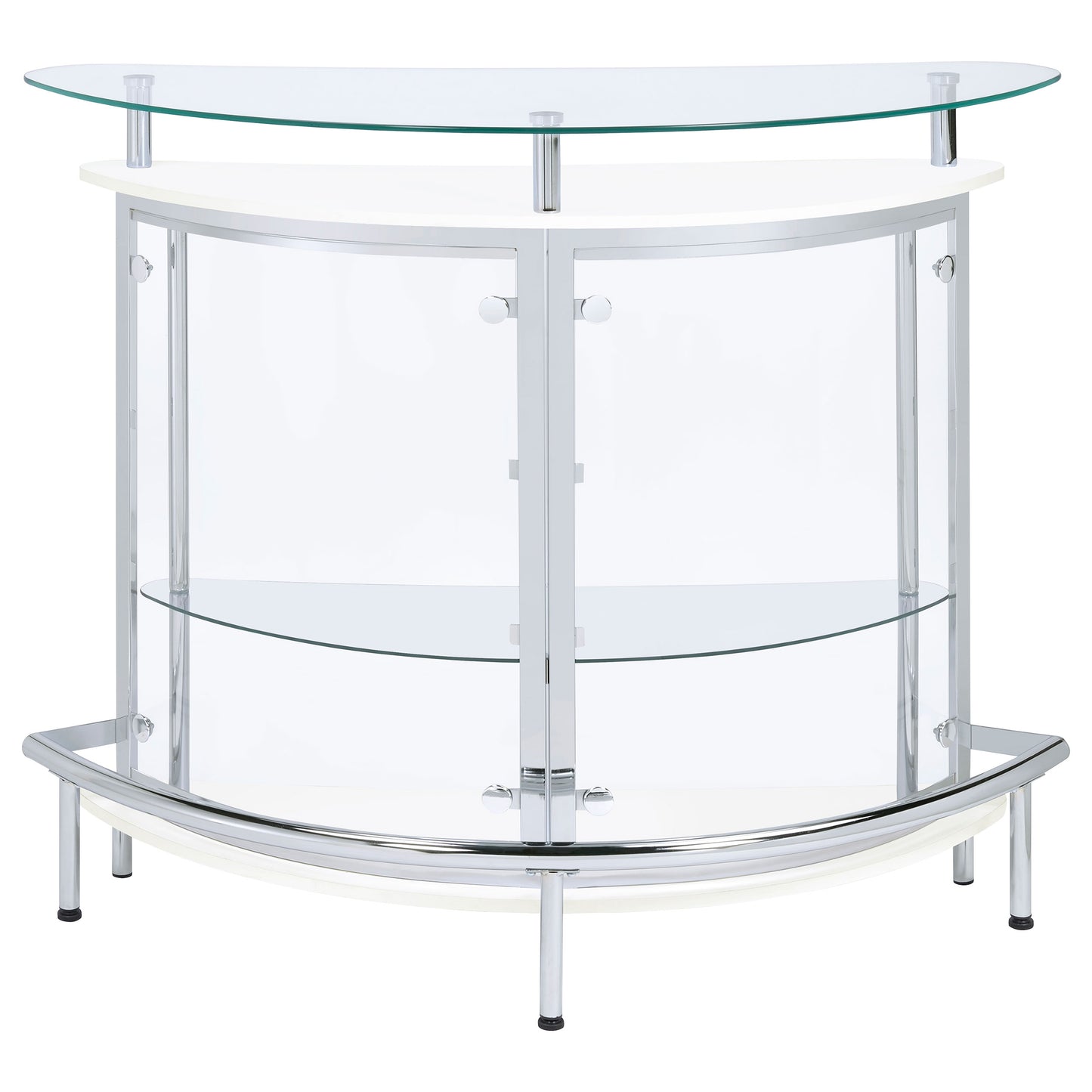 Amarillo Freestanding Glass Top Home Bar Wine Cabinet