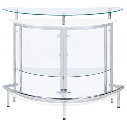 Amarillo Freestanding Glass Top Home Bar Wine Cabinet