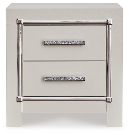 Zyniden Two Drawer Night Stand