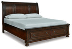 Porter California King Sleigh Storage Bed