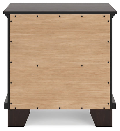 Covetown Two Drawer Night Stand
