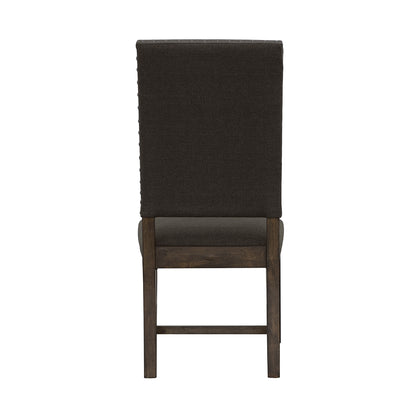 Twain Upholstered Dining Side Chair Warm Grey (Set of 2)