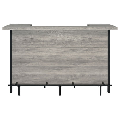 Bellemore Freestanding Home Bar Wine Cabinet Grey Driftwood