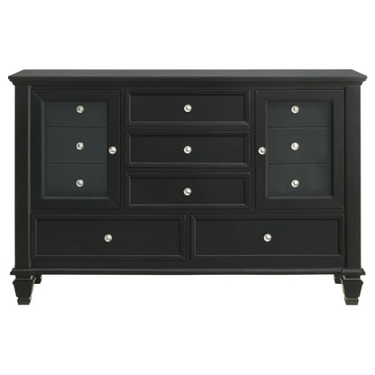 Sandy Beach 4-piece Queen Bedroom Set Black