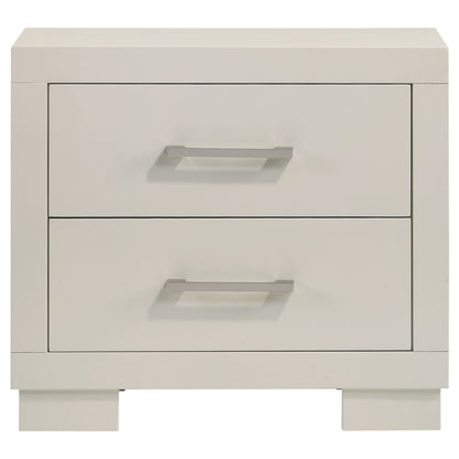 Jessica 4-piece Queen LED Bedroom Set Snow White