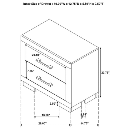 Jessica 4-piece Queen LED Bedroom Set Snow White