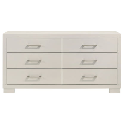 Jessica 5-piece Queen LED Bedroom Set Snow White