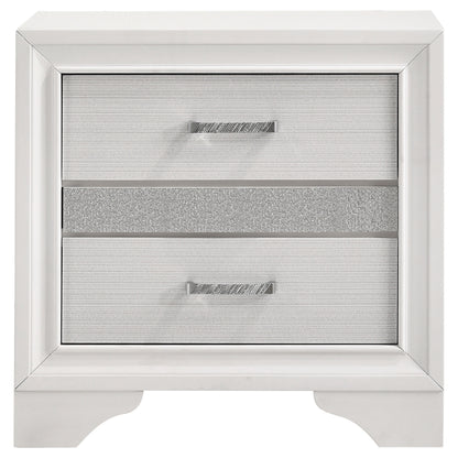 Miranda 3-drawer Nightstand White