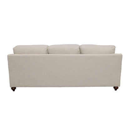 Glenn Upholstered English Arm Sofa Light Grey and Grey