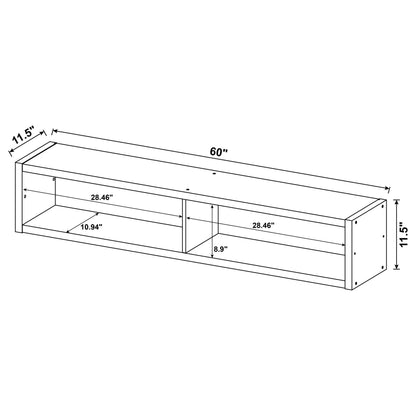 Lewes 4-piece 60-inch TV Entertainment Center Cappuccino