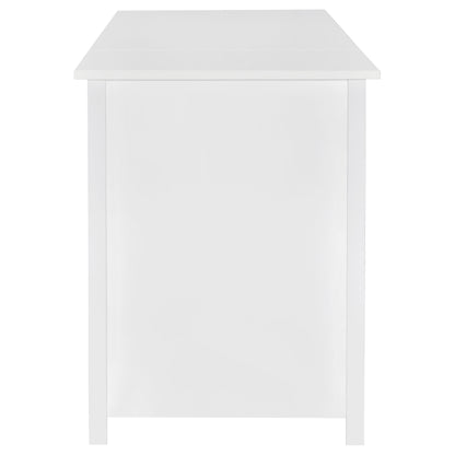 Dylan 60-inch 4-drawer Lift Top Office Desk White High Gloss