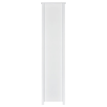 Dylan 68-inch 4-shelf Storage Bookshelf White High Gloss