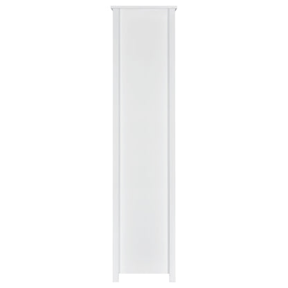 Dylan 68-inch 4-shelf Storage Bookshelf White High Gloss