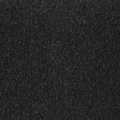 Ronea Boucle Upholstered Armless Curved Chair Charcoal