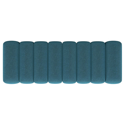 Summer Fabric Upholstered Tufted Accent Bench Peacock Blue