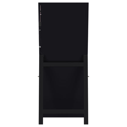 Windrose 28 x 67 Inch Tempered LED Standing Mirror Black