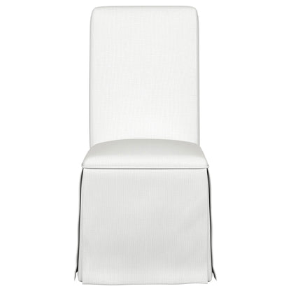 Shawna Upholstered Skirted Side Chair White (Set of 2)