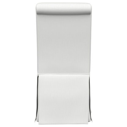 Shawna Upholstered Skirted Side Chair White (Set of 2)