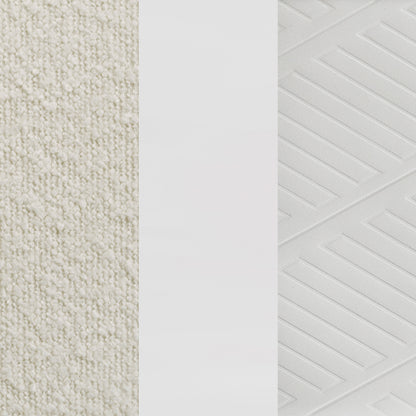 Marmore 64-inch Queen Panel Bed LED Headboard White