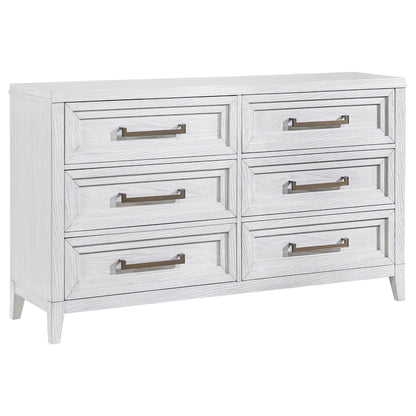 Marielle 4-piece Cal King Bedroom Set Distressed White
