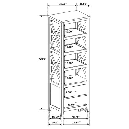 Hollis 3-piece 67-inch TV Stand Entertainment Center White