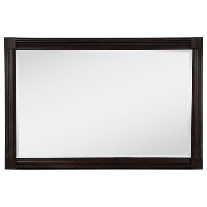 Devon 4-piece Full Bedroom Set Wine Red and Dark Oak
