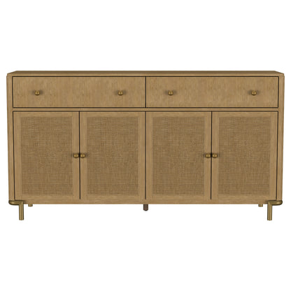 Arini 2-drawer Cane Door Dining Sideboard Server Sand Wash