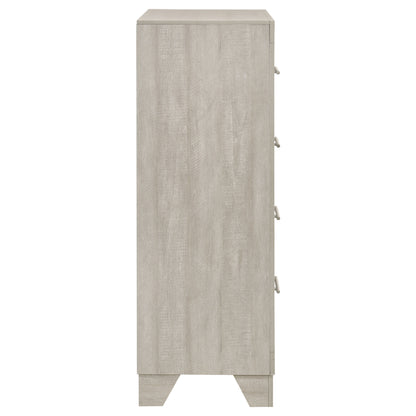 Trenton 4-drawer Bedroom Chest of Drawers Rustic Cream