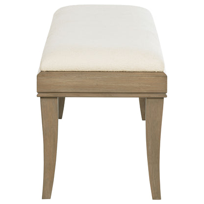 Revello Upholstered Bedroom Bed End Bench Washed Mango