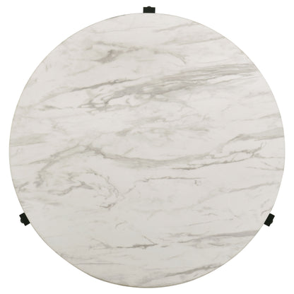 Tandi 2-piece Faux Marble Coffee and End Table Set White