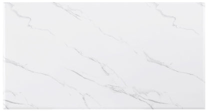 Visalia 2-piece Faux Marble Coffee and End Table Set White