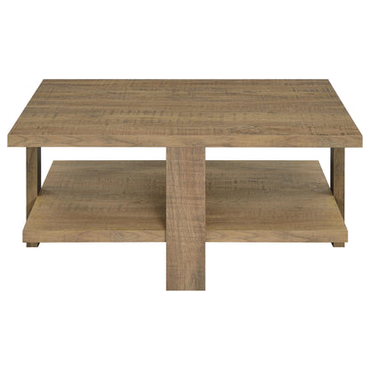 Dawn 2-piece Round Coffee and End Table Set Mango Brown
