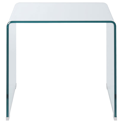 Ripley 3-piece Bent Glass Coffee and End Table Set Clear